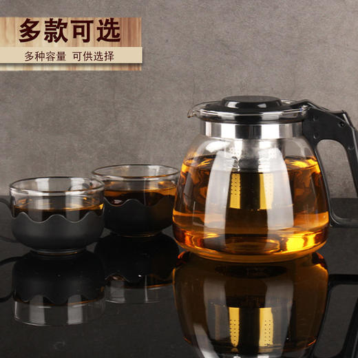 玻璃茶壶用花茶壶大容量泡茶壶 冲茶水壶家带过滤冲茶器茶具套装 商品图0