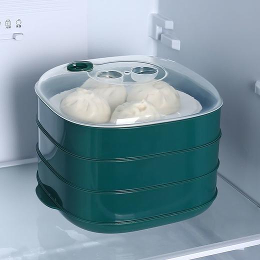 【加厚】微波炉蒸笼专用器皿包子馒头加热带盖家用蒸盒米饭盒蒸饭 商品图1