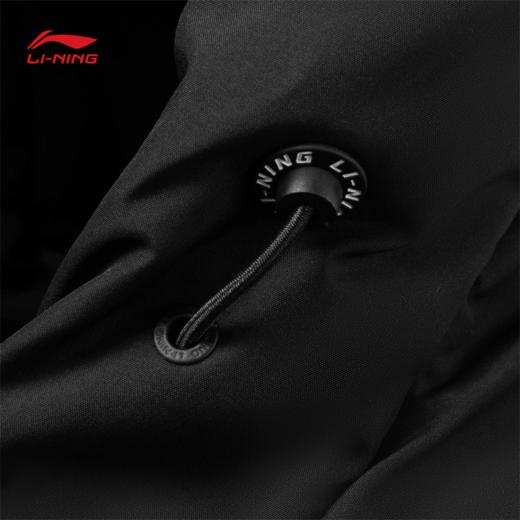 李宁男子防泼水保暖鸭绒长羽绒服AYMV213 商品图8