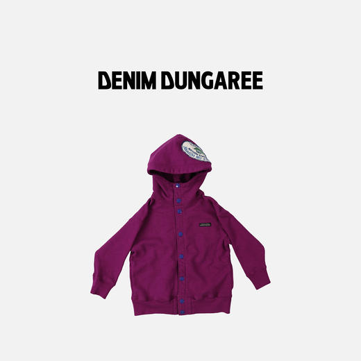 日本DD童装 DENIM DUNGAREE 复古徽章连帽衫夹克 商品图1