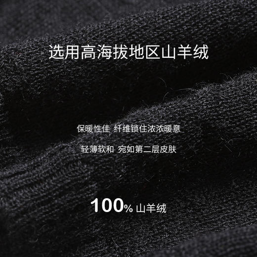 超轻薄羊绒V领打底衫SJS96W002N 商品图2