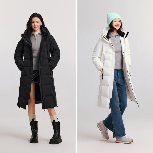 森马中国国家地理系列羽绒服女冬季长款90绒子鹅绒防风防雨冲锋衣 商品图4