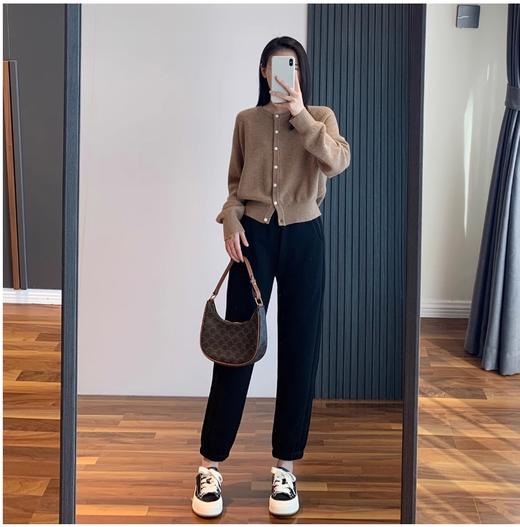 云仓 【9588】加绒加厚一体绒 一条过冬束脚口卫裤 商品图6