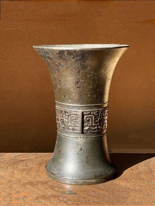 青铜饕餮兽面纹花觚，顺丰包邮 商品图12