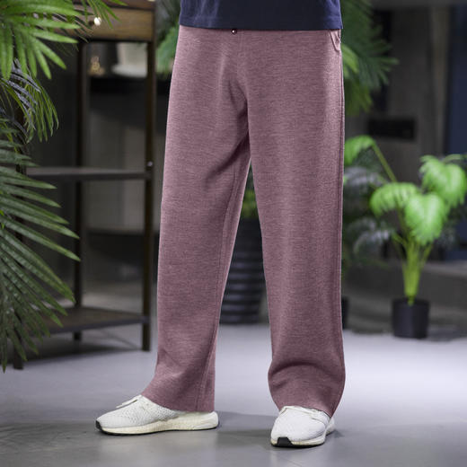 冬季新款男士精纺羊毛针织休闲裤  九色可选-不退不换 商品图10