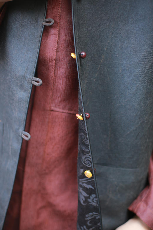 漫物记丝麻双口袋双面马甲M130 商品图6