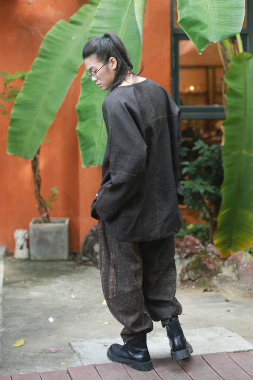 漫物记平纹重磅双面长袖圆领衫M044 商品图2