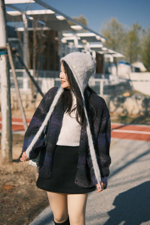 长毛绒针织帽 | 卡蒙 女红色圣诞氛围感毛线帽KM-9573 商品图1