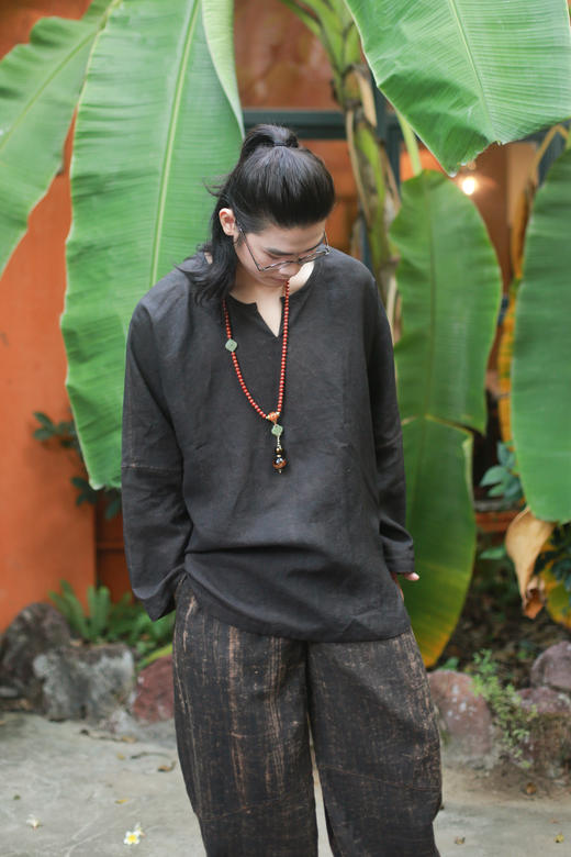 漫物记平纹重磅双面长袖圆领衫M044 商品图3