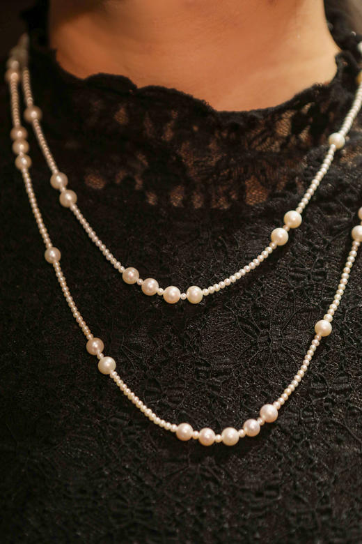 10天发货，开证书【6款珍珠毛衣链】珍珠如玉·人生如意💖秋冬珍珠长链，高亮光泽，极微瑕品质，65、70、80、85、120厘米5种款式长度可选，搭配毛衣、针织衫绝配 商品图13