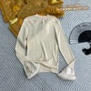 74MZ21162#中式拼接喇叭袖中领打底衫 商品缩略图2
