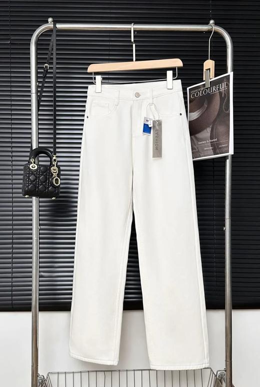 调白加绒加厚牛仔裤｜加绒加厚暖到心坎，经典直筒窄版设计【3-5天发货】 商品图0