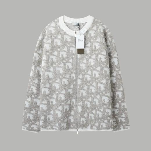 DIO情侣款满印提花针织开衫毛衣 商品图3