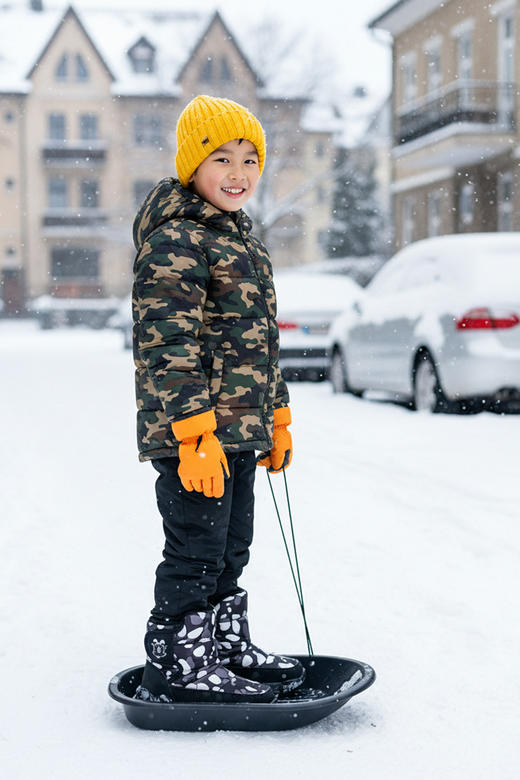 直发 正品巴布豆儿童冬季暖暖长绒雪地靴 ！畅玩冰雪的性能王 商品图10