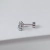 F136医学材质钛合金圆球耳钉养耳洞睡觉免摘耳骨钉螺丝拧扣耳饰女医用钛钢 商品缩略图4