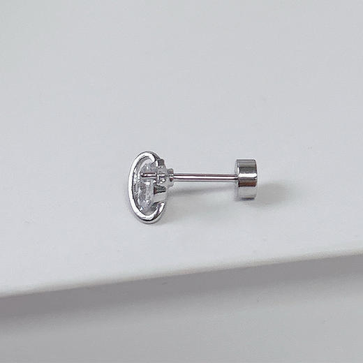 F136医学材质钛合金圆球耳钉养耳洞睡觉免摘耳骨钉螺丝拧扣耳饰女医用钛钢 商品图4