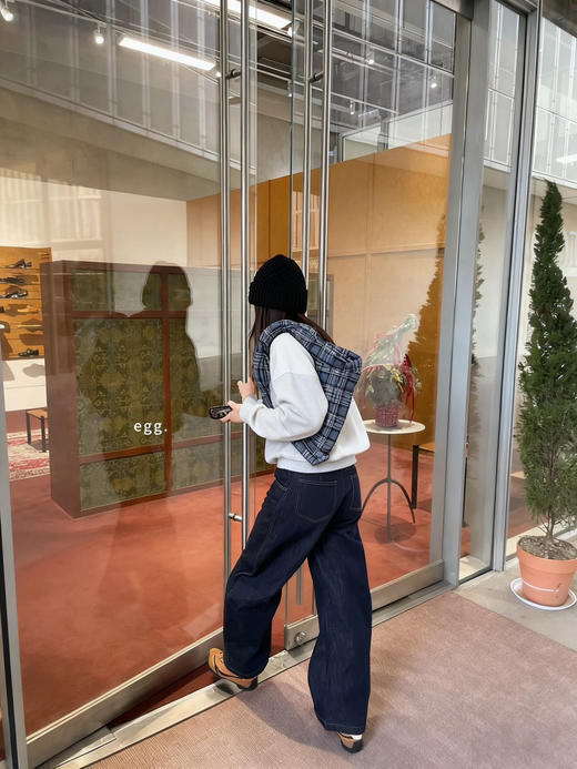 韩订正品egg冬季加绒卫衣Double绒感 商品图9