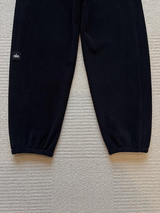 1128-1 首日包邮 自留款 alo双面摇粒绒 立体剪裁 高腰束脚口 休闲裤 慢跑裤 商品图14