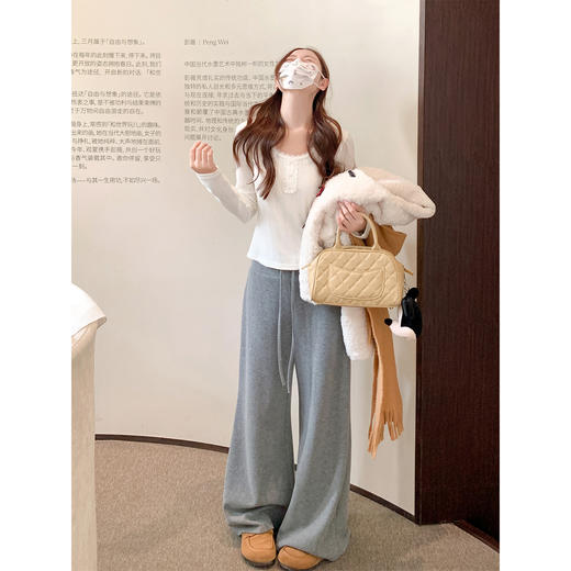 <曾小咸推荐>3.17现货秒杀 ！微信超特价！韩系蕾丝边打底衫 日常129.99 立减70 秒杀59.99！！休闲裤  秒杀79.99！ 商品图3