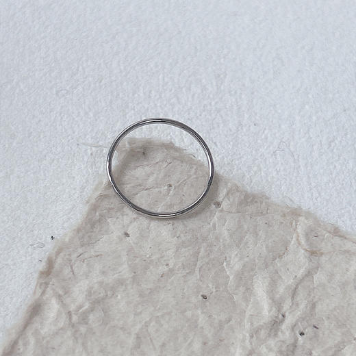 极简设计低调金属质感银色戒指-纪念日百货门店同款167443760 商品图1