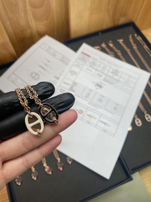 意大利回流，正品订单！全套包装礼盒！爱马仕经典猪鼻子项链 商品图3