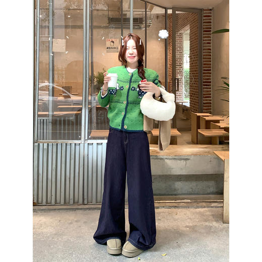 <曾小咸推荐>3.1现货秒杀！微信超特价！韩系提花百搭毛衣开衫 日常209.99 立减120 秒杀89.99！ 商品图3