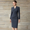 IWY/高级感灰色假两件连衣裙女高级感职业装修身显瘦包臀裙正装25Q876 商品缩略图2