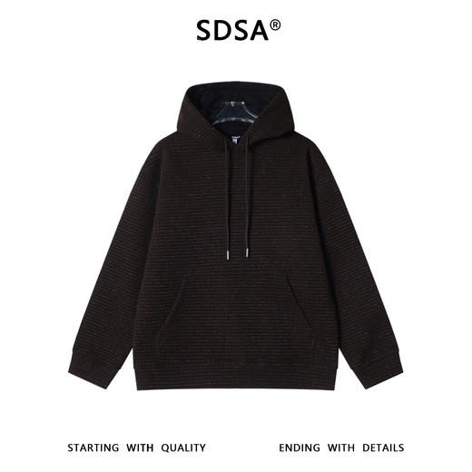 WY1374SDSA男士秋冬新款痞帅男装简约宽松彩色宽松连帽卫衣高级感百搭 商品图1