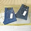 Gucci古驰秋冬新款字母皮标加绒加厚商务休闲弹力直筒牛仔裤。 商品缩略图0