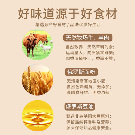 【清真】GoodDady多口味饺子450g±10g【3袋一组促销装】 商品图2