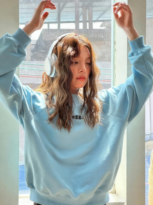 韩订正品egg冬季加绒卫衣Double绒感 商品图0