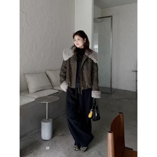 25AW上新 佳佳同款【陨石邮差】大毛毛领拼接轻羽绒外套时尚加厚翻领秋冬 商品图2