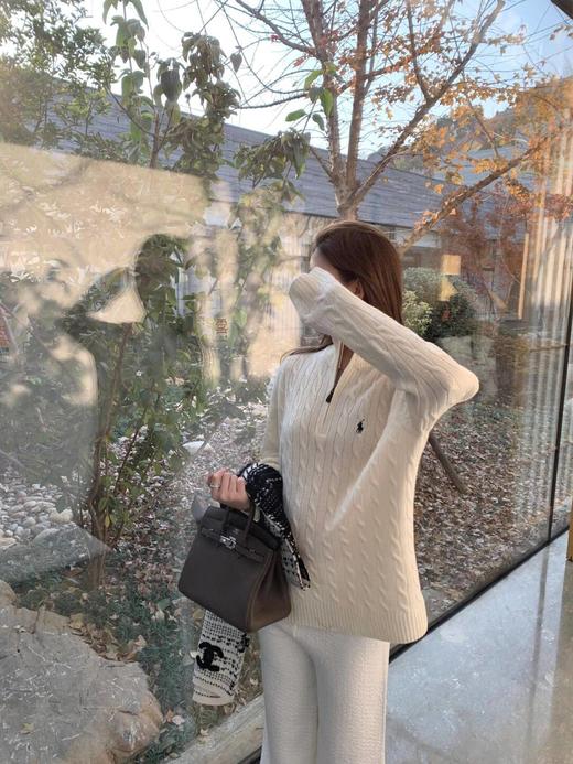 拉夫劳伦 情侣款经典款绞花编结羊绒针织毛衫(EJ) 商品图5