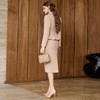 IWY/奶茶杏色高级感西装套裙女职业装通勤两件套秋冬长袖美容院工作服25CS900 商品缩略图6