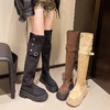 【YW】无忧购两穿过膝靴女秋冬绒面厚底长靴M19  （截单后3-5天发货） 商品缩略图0