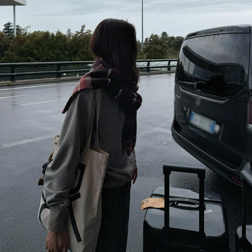 ROMI STUDIO"暖冬织梦"纯羊毛色彩条纹保暖百搭围巾RWCAPT6241 商品图3