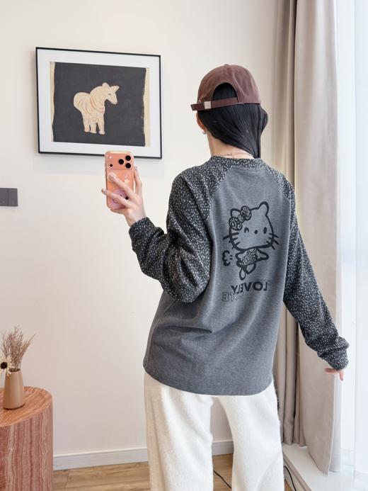 韩版柜货级 hello Kitty撞色插肩袖T恤 商品图5