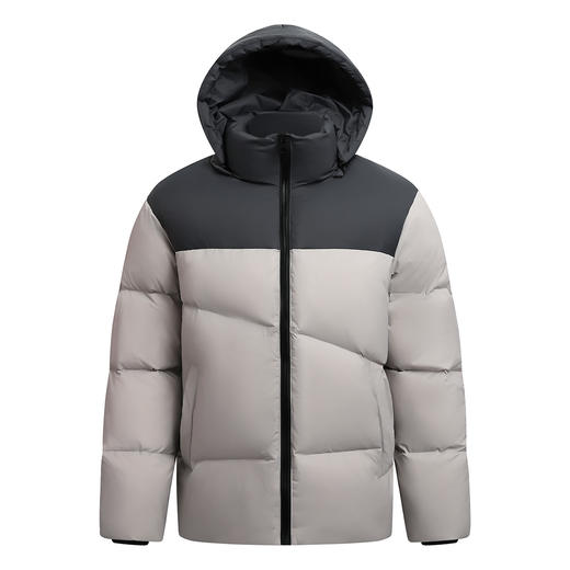 罗蒙冬季短款羽绒服男士拼色连帽休闲百搭面包服保暖羽绒外套 商品图10