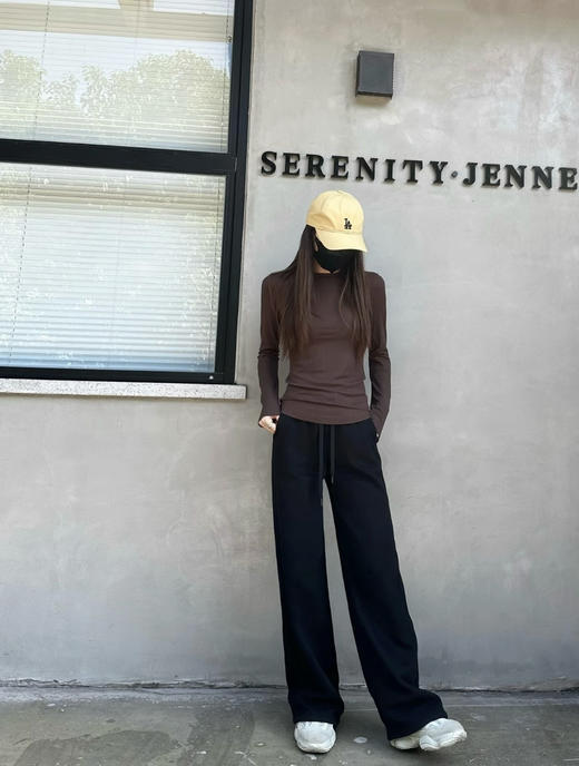 【秒杀价已调 直接拍】PM麦家 弯刀糯米裤 极简风 垂感够够的香蕉裤 商品图3