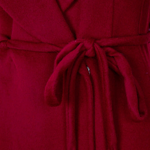 QH961斯尔丽25新款修身气质高雅大翻领手工盘钻轻奢长羊毛大衣 商品图8