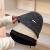 冬季穿搭的万能单品【秋冬款纯色保暖护耳盆帽】🎩 毛呢针织渔夫帽•微A帽沿 显脸小效果强•轻量不压头 长时间佩戴无负担 商品缩略图2
