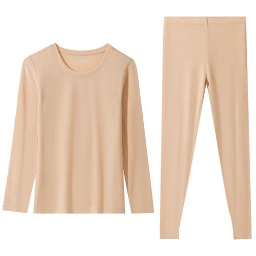 【7A抗菌除臭双绒系列】SCHIESSER德国舒雅女士圆领抗菌除臭抗汗 长途差旅火锅聚餐不惧异味保暖套装30/25907W 商品图5