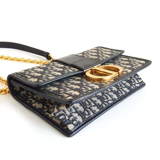 【95新】Dior迪奥30 Montaigne系列M9208UTZQ_M928中号老花蒙田30链条包单肩斜挎包女士261125NJT17 商品图6