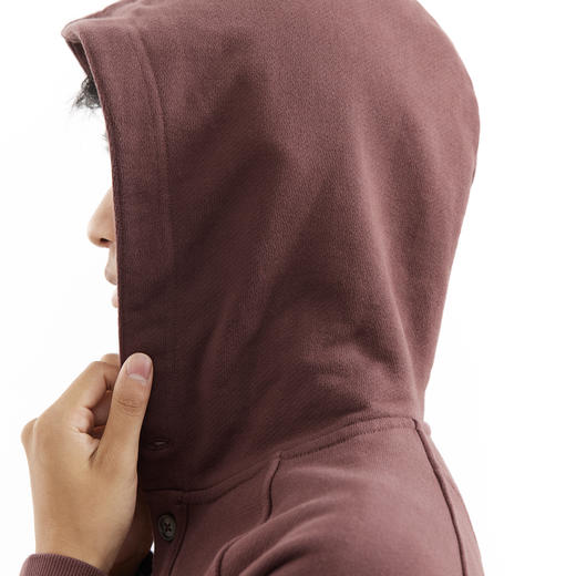 吃茶去chichaqu25秋冬重磅全棉带帽卫衣复古宽松加厚纯棉刺绣葫芦 商品图7