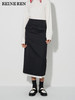 双贴袋直筒长半裙 商品缩略图0