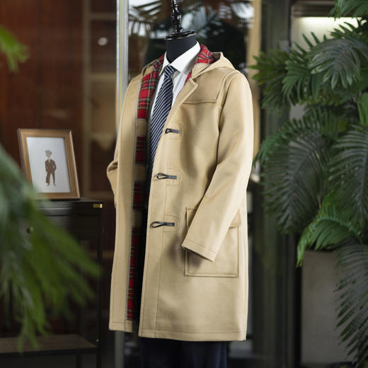 新款秋冬牛角扣大衣  三色可选 商品图1