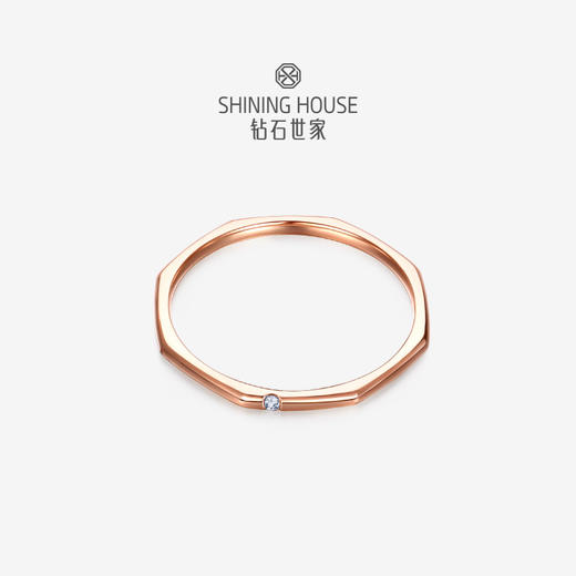 【甄选钻饰】【专享】钻石世家 18K金钻石戒指 八方佳人 日趣系列 个性戒指  个性时尚穿搭戒指 手指节戒 戒指手饰 尾戒 送女友礼物 商品图0