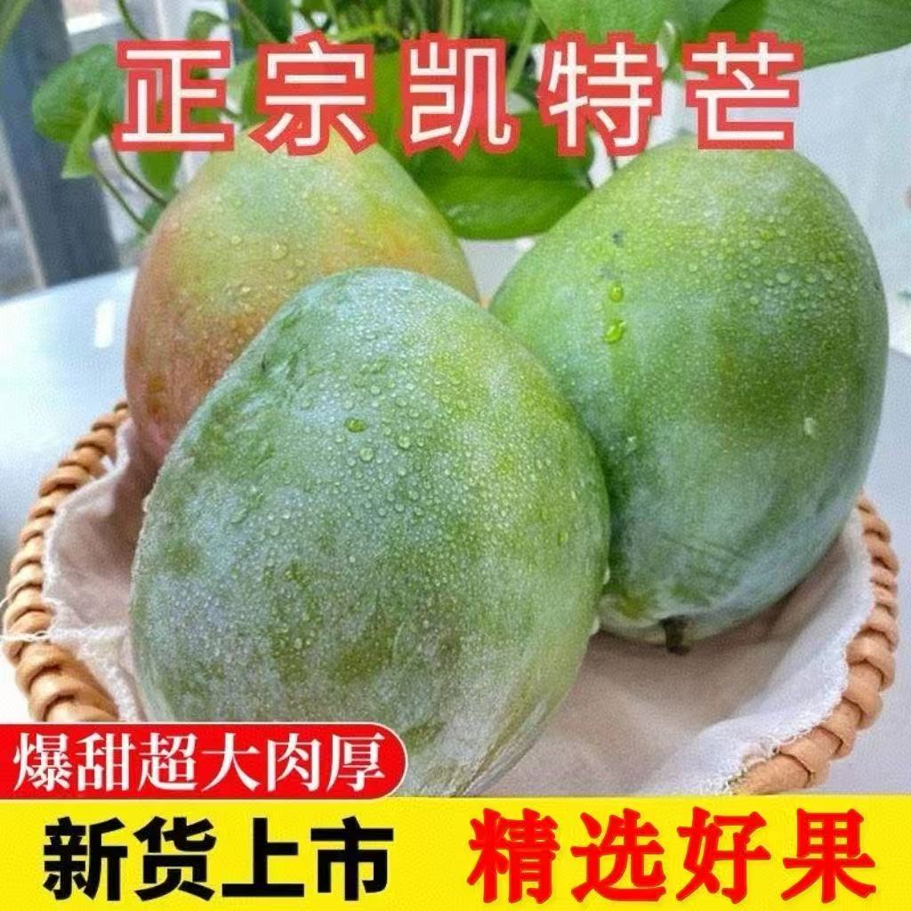 【新鲜应季❗️四川攀枝花凯特芒果】9斤🔥86.5元❗️超值购，果肉软滑细腻，香甜肉质厚实，果农精挑细选，品质更安心，现摘现发新鲜直达家中当季大青忙果L