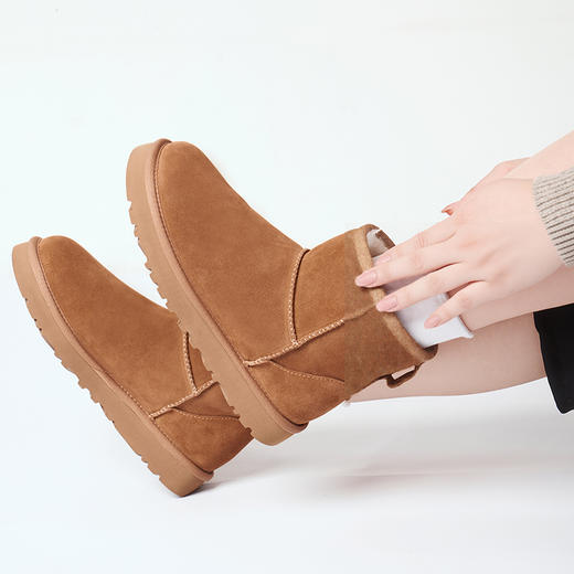 伽罗 JALO 羔羊皮雪地靴 商品图6