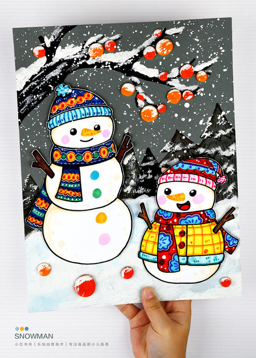 《冬日童话：柿子树下的快乐雪人》冬天绘本故事【自动发货：下单后，点击手机短信中收到的链接，即可获取文件下载的链接；如有任何问题，可添加客服微信hm33268获得帮助】 商品图0